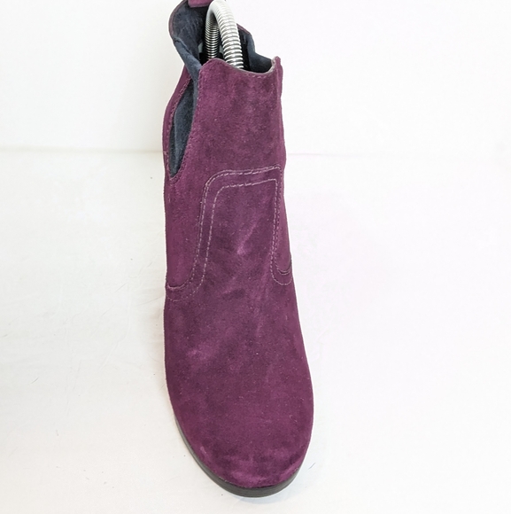 Tory Burch purple suede wedge boots - Picture 9 of 16